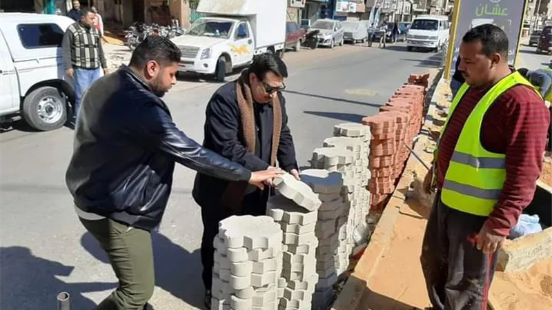 استمرار أعمال رفع كفاءة وتطوير شارع الجرجاوية الرئيسي بحي غرب سوهاج