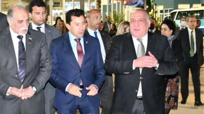 وزير الشباب والرياضة يلتقى وفد منتدى البرلمانيين العرب للسكان والتنمية
