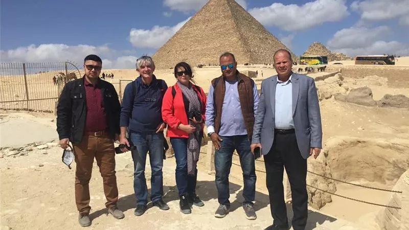 وفد تليفزيوني روماني في زيارة تعريفية لمصر