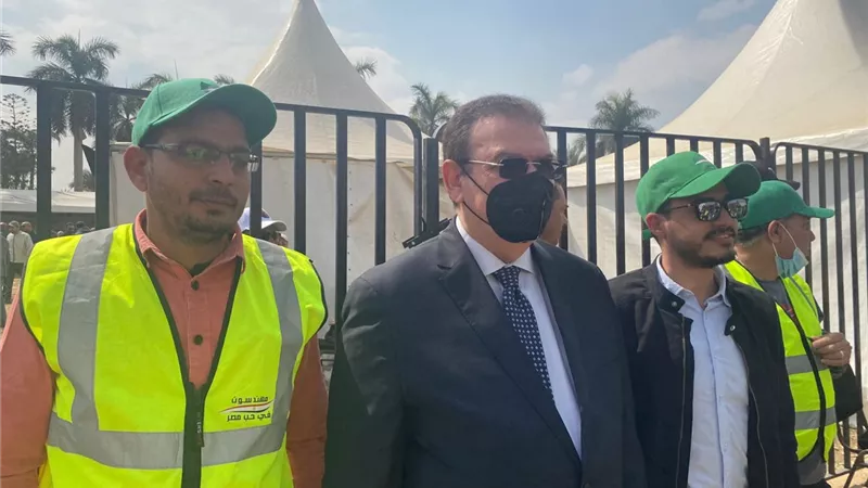 بالصور.. المهندس هاني ضاحي يصل مقر انتخابات المهندسين