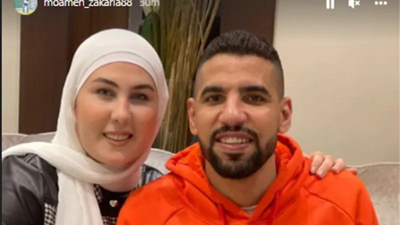 مؤمن زكريا فى أحدث ظهور له مع زوجته