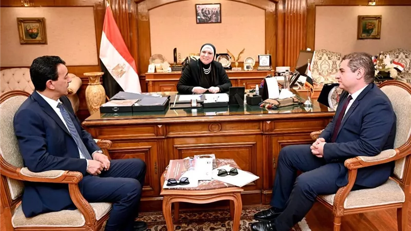 وزيرة التجارة تبحث التعاون مع المنظمة العربية للتنمية الصناعية