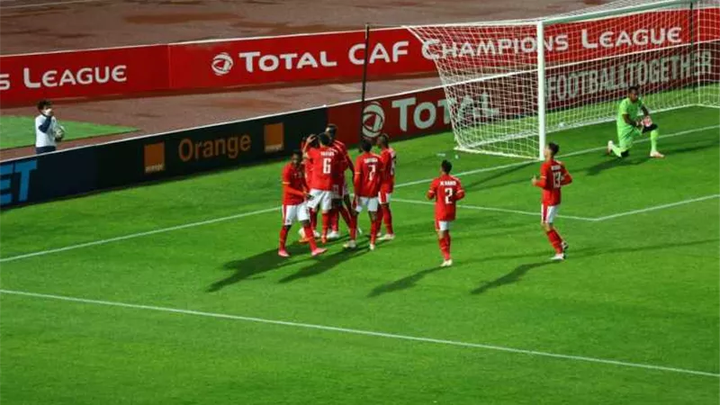 دورى ابطال افريقيا.. شريف يسجل الهدف الثانى للاهلى فى مرمى المريخ