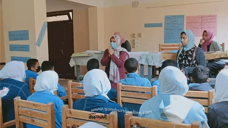 ( كل نقطة بتفرق ) فى مدرسه باهناسيا الخضراء ببنى سويف