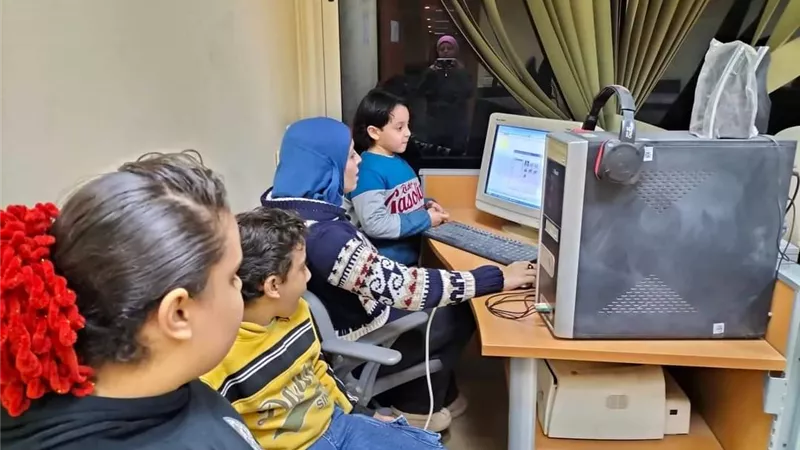 ثقافة السويس تنظم عمل مخطط بياني علي الاكسيل بنادي تكنولوجيا المعلومات