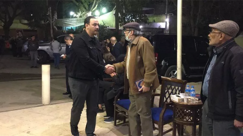 احمد خالد صالح فى عزاء اياد داوود.. صور