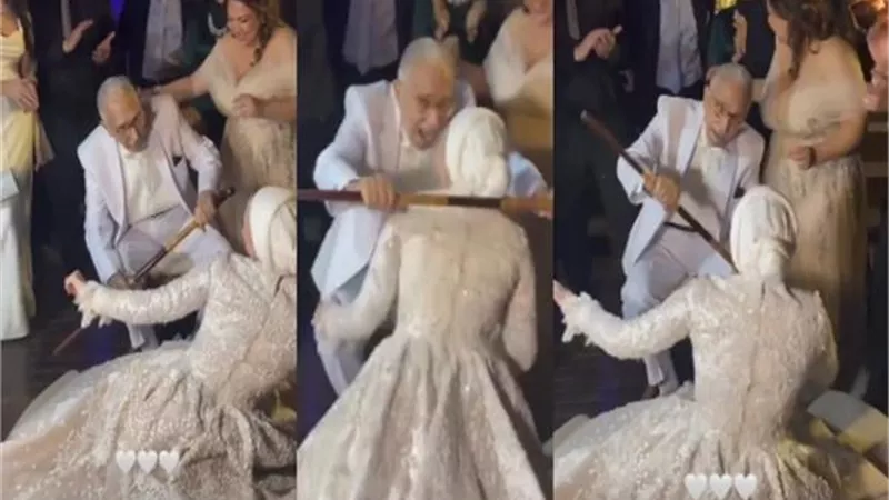 على الكرسي.. عبد الرحمن ابو زهرة يرقص مع حفيدته