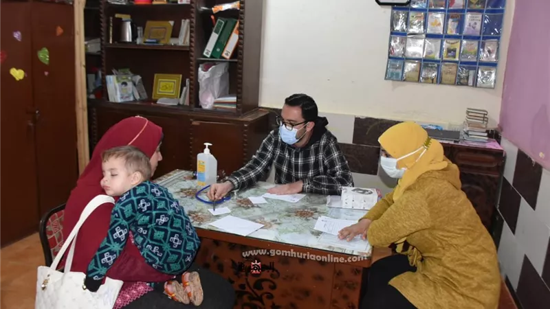 جامعة السادات تنظم قافلة طبية بقرية كفر طه شبرا بالمنوفية