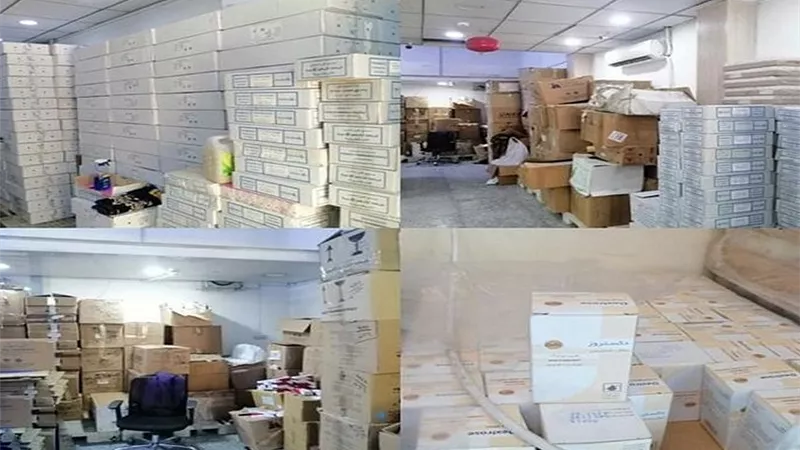 ضبط 3 أطنان أدوية مهربة داخل مستودع في بغداد
