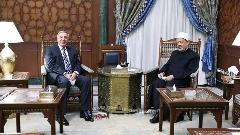 شيخ الأزهر يستقبل المستشار بولس فهمي ويهنئه برئاسة المحكمة الدستورية العليا