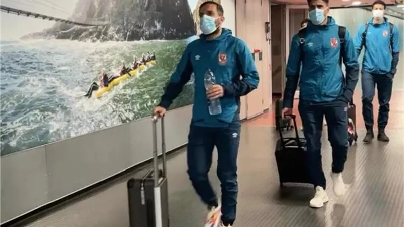 استقبال رسمى لـ بعثة النادى الاهلى فى جنوب أفريقيا.. شاهد
