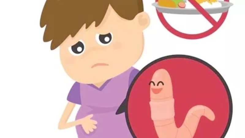 الديدان عند الأطفال