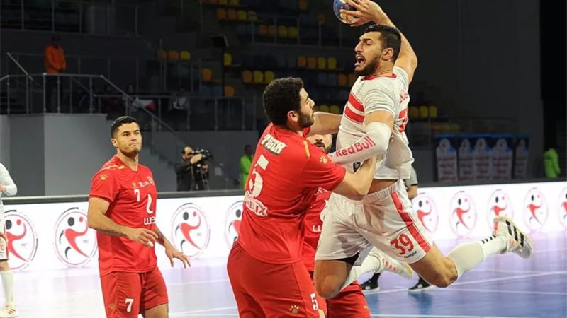 كلاسيكو اليد: الزمالك يتفدم على الأهلى 12 / 11 فى الشوط الأول