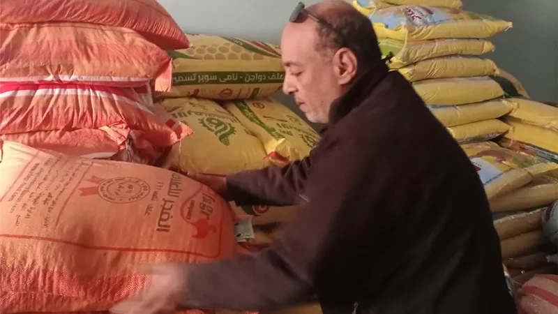 تموين شرق تضبط ردة خشنة و أعلاف مجهولة المصدر