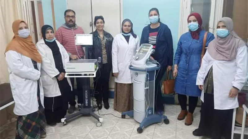 دعم مستشفى سوهاج العام بأجهزة علاج طبيعي حديثة..صور