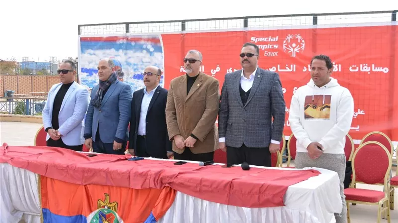 انطلاق مسابقات الاولمبياد الخاص المصري في السباحة بصيد أكتوبر