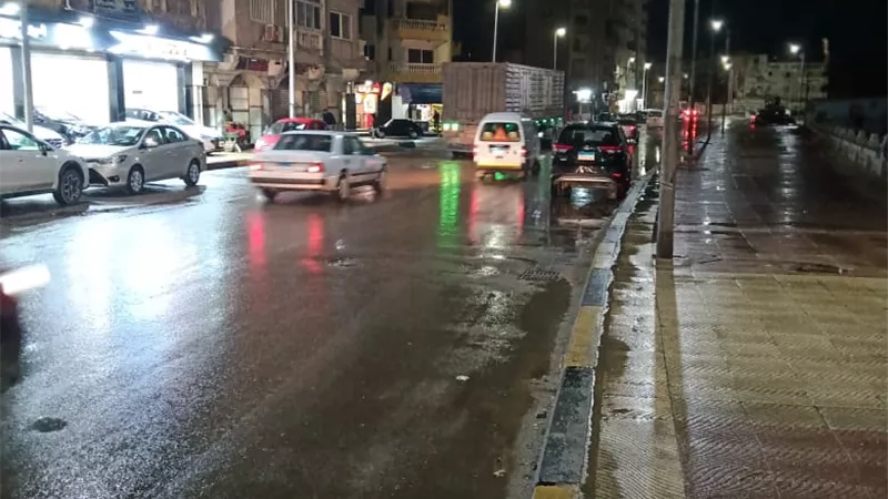 بالصور.. أمطار ثلجية بالإسكندرية