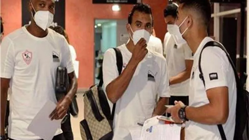 مسحة طبية للاعبى الزمالك قبل السفر إلى أنجولا