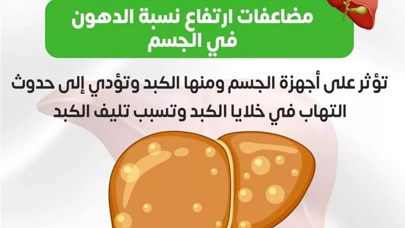 الدهون تهدد خلايا الكبد وتسبب التليف ..انفوجراف