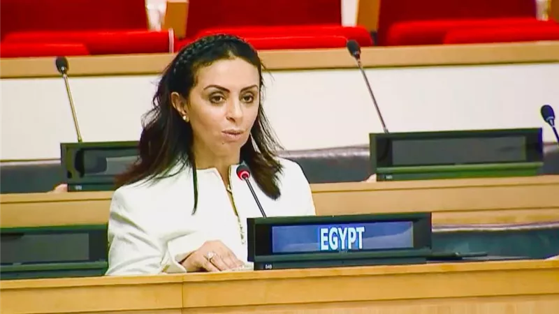 مايا مرسي تعرض الطرح الدولى لرؤية جمهورية مصر العربية لموضوع المرأة والبيئة وتغير المناخ