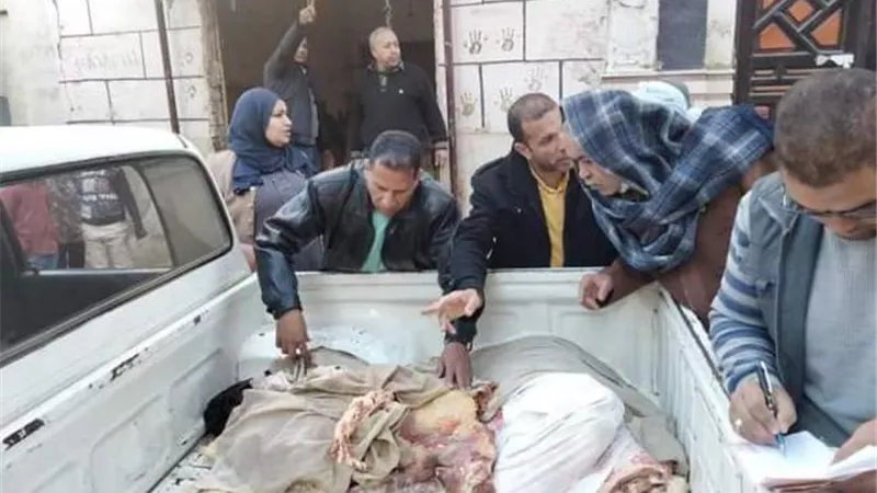 ضبط 405 كيلو لحوم مذبوحة خارج المجزر بأختام مزورة بسوهاج