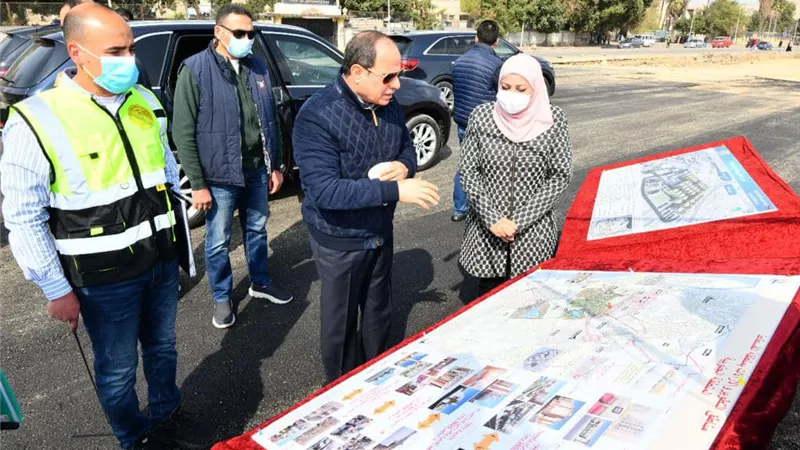 الرئيس السيسي يقوم بجولة تفقدية في مصر القديمة والقاهرة التاريخية