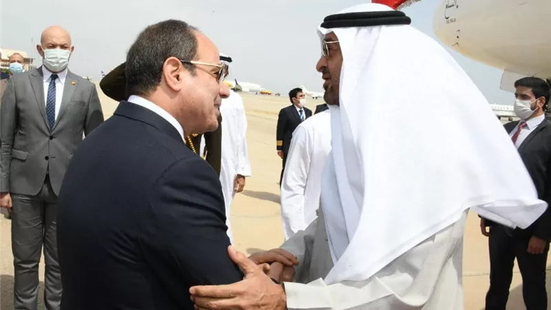الرئيس السيسى يستقبل ولي عهد أبو ظبي بمدينة شرم الشيخ