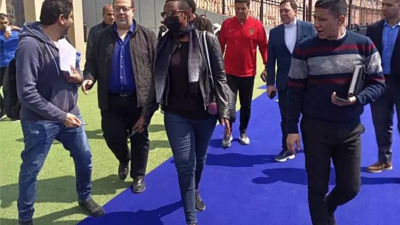 الاتحاد الافريقي يتفقد تأمين ستاد القاهرة قبل مباراة السنغال..صور