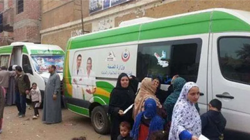 الصحة : إطلاق ١٤ قافلة طبية ضمن مبادرة رئيس الجمهورية حياة كريمة