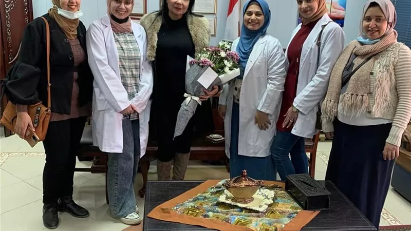احتفال قسم علاج الاورام والطب النووى بجامعة الزقازيق بعيد الام