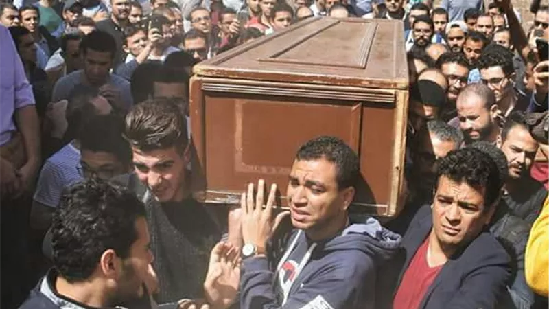 تشييع جنازة 3 شباب ضحايا حادث البصراط بالدقهلية
