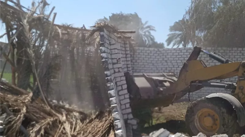 إزالة 1144 حالة تعد فى حملات إزالة التعديات ببنى سويف