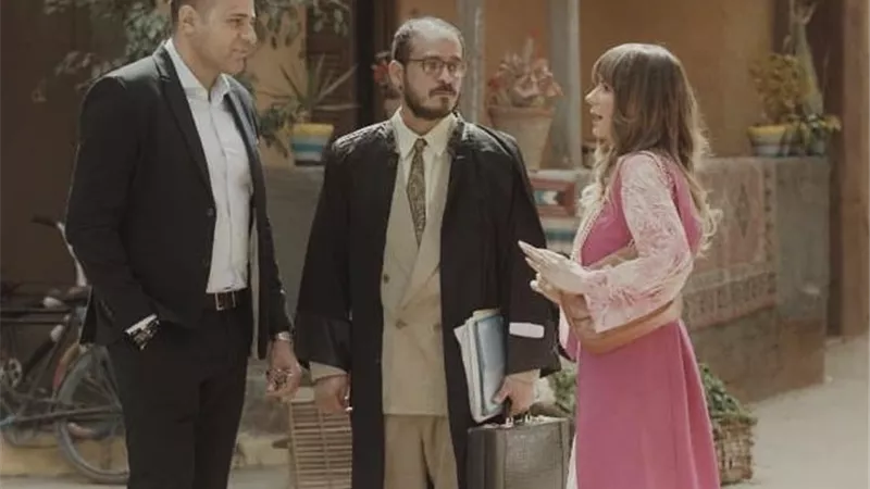 ملك قورة مع محمد نور في كواليس 