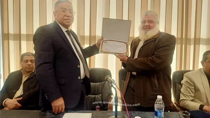 نقابة المهندسين بالمنوفية تكرم مدير عام الهيئة القومية للمياه والصرف الصحي
