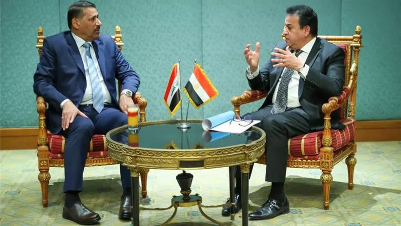 القائم بأعمال وزير الصحة يلتقي نظيره العراقي لبحث سبل تعزيز التعاون وتبادل الخبرات