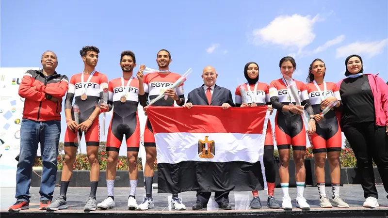 مصر تفوز بميدالية برونزية في اليوم الثالث لبطولة إفريقيا للدراجات
