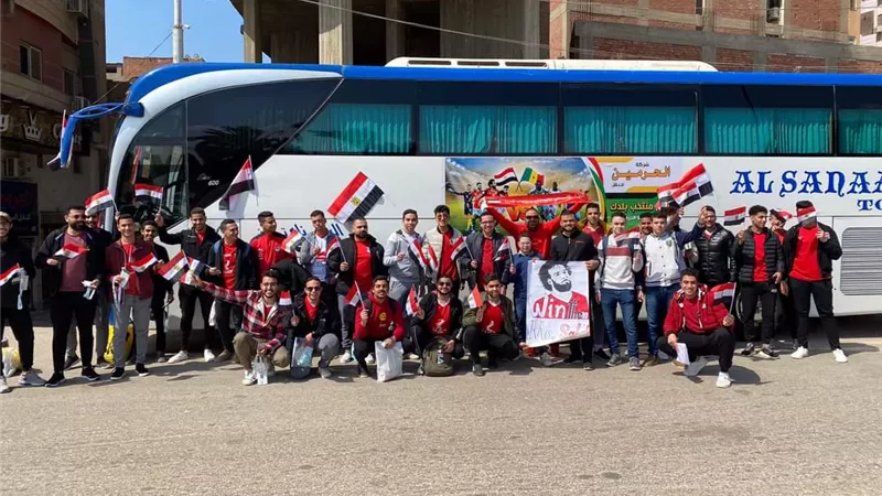 جماهير بنى سويف تشجع المنتخب امام السنغال..صور