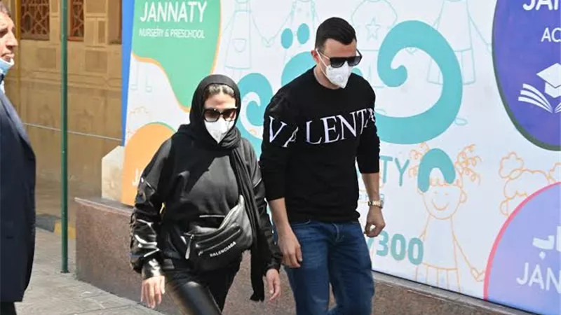 دنيا سمير غانم ورامى رضوان فى جنازة احمد حلاوة.. صور