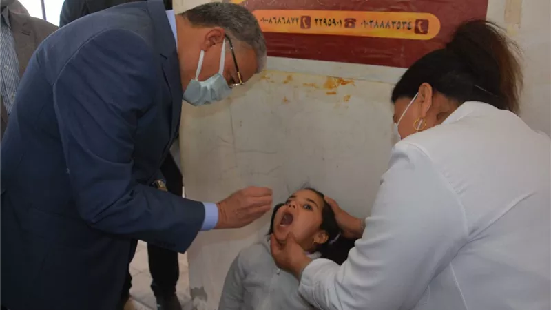 محافظ المنيا يتابع إطلاق الحملة القومية للتطعيم ضد شلل الأطفال