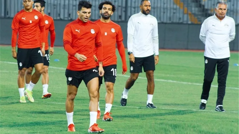 منتخب مصر يختتم تدريباته قبل السفر للسنغال .. وربيعة وجبر يشاركان