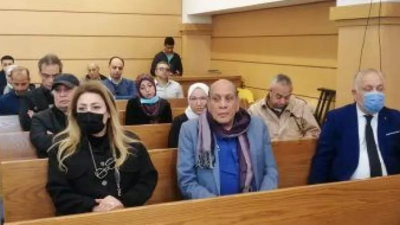 نهال عنبر ومحمود عبد الغفار وسلوى محمد فى جنازة عهدى صادق بالكنيسة الإنجيلية.. صور