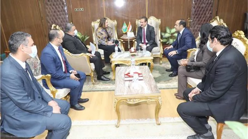 محافظ المنوفية يستقبل نائب وزير الإتصالات وتكنولوجيا المعلومات للتطوير المؤسسى .. صور