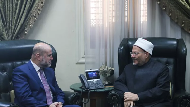المفتي يستقبل مستشار الرئيس الفلسطيني.. ويؤكِّد على مكانة القدس الدينية والحضارية