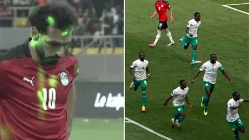 طبيب يكشف خطورة أشعة الليزر على لاعبي المنتخب الوطني في مباراة السنغال.. تصيب بالعمى