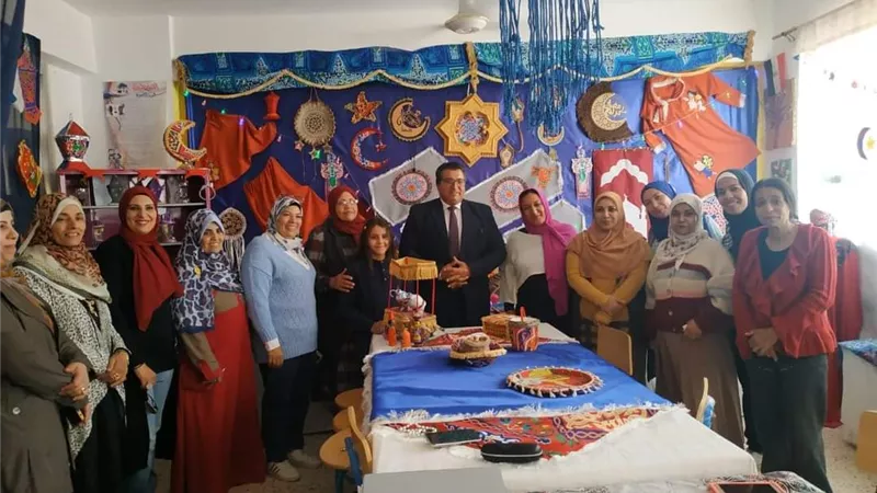 مدير تعليم جنوب سيناء يفتتح معرض الاقتصاد المنزلي للمشغولات اليدوية بإدارة شرم الشيخ