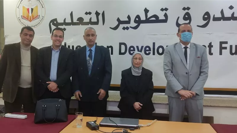 تدريب على الوسائل السمعية والبصرية بجامعة بني سويف التكنولوجية