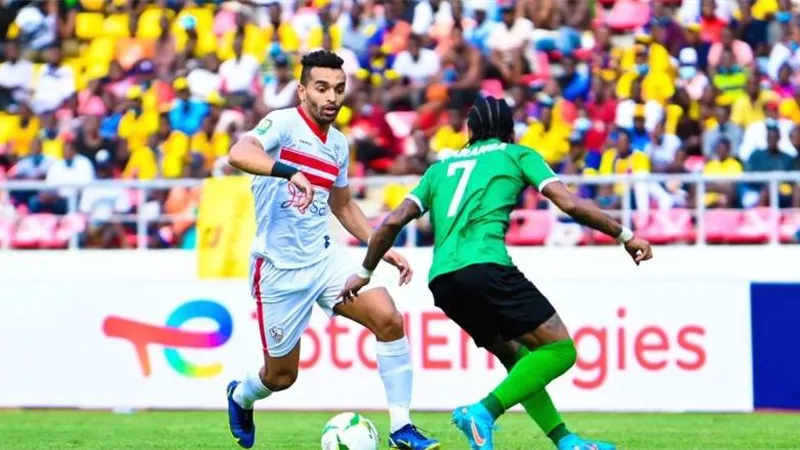 دورى ابطال افريقيا: الزمالك يتعادل مع ساجرادا سلبيا فى الشوط الاول