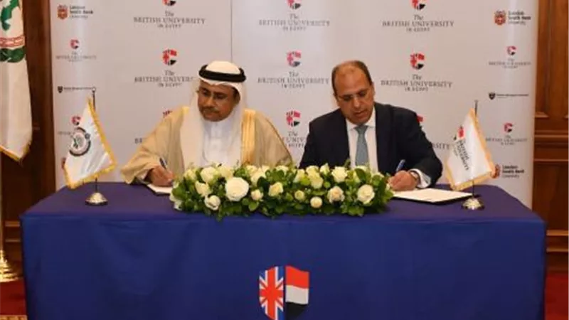 رئيس البرلمان العربي يوقع اتفاقية تعاون مشترك مع رئيس الجامعة البريطانية في مصر
