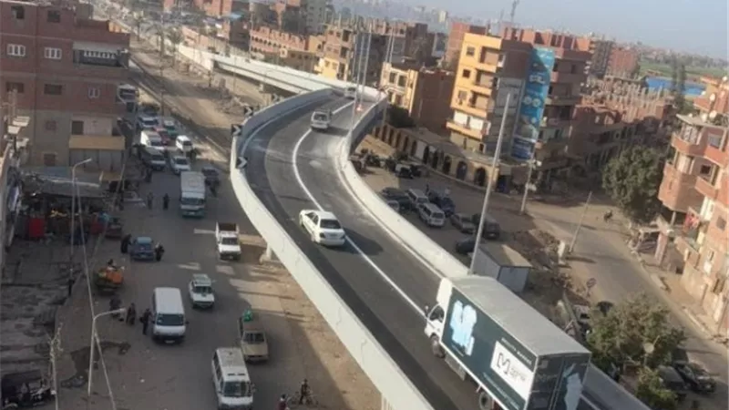 بدء التشغيل التجريبى للكوبرى العصلوجى العلوى بالزقازيق
