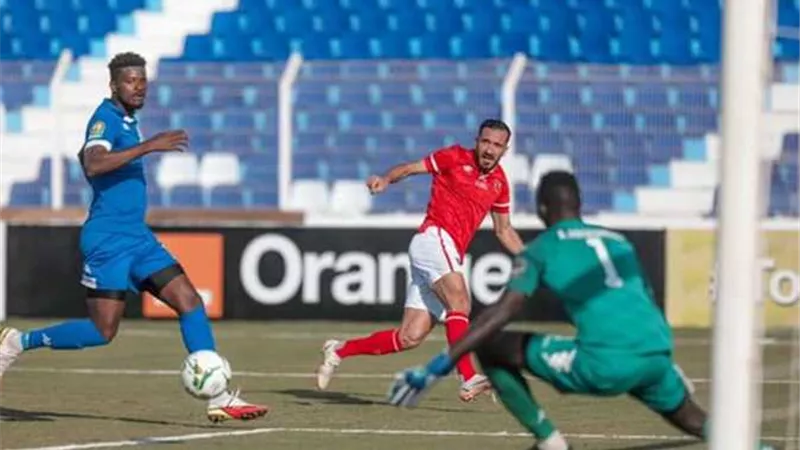 حسين الشحات يمنح الأهلى هدف التقدم أمام الهلال السودانى